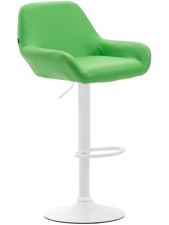 Sæt med 2 barstole Braga imiteret læder, grøn