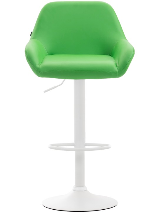 Sæt med 2 barstole Braga imiteret læder, grøn