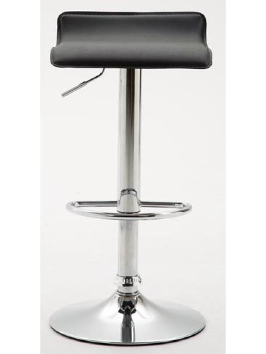 Sæt med 2 barstole Dyn V2 imiteret læder krom, sort