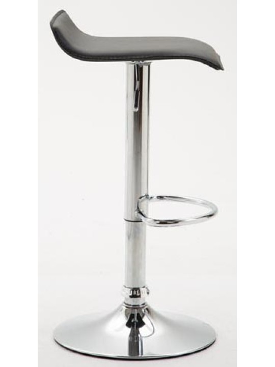 Sæt med 2 barstole Dyn V2 imiteret læder krom, sort