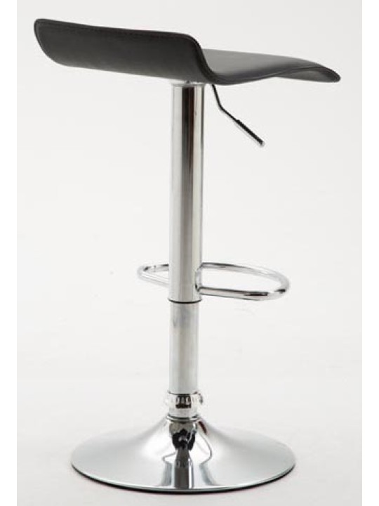 Sæt med 2 barstole Dyn V2 imiteret læder krom, sort