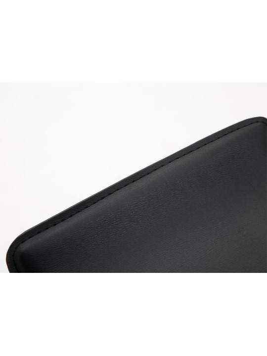 Sæt med 2 barstole Dyn V2 imiteret læder krom, sort