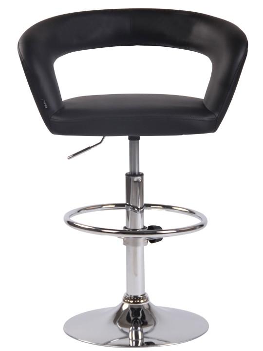 Sæt med 2 barstole Jaen imiteret læder, sort Sæt med 2 barstole Jaen imiteret læder, sort