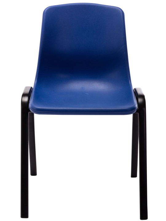 Sæt med 4 stabelstole Nowra plast, blå