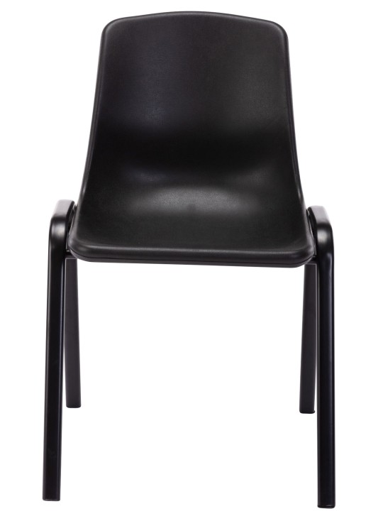 Sæt med 4 stabelstole Nowra plast, sort