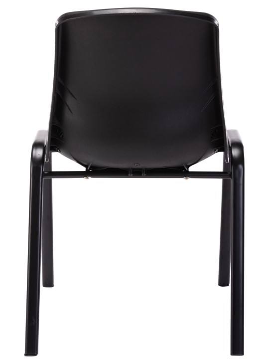 Sæt med 4 stabelstole Nowra plast, sort