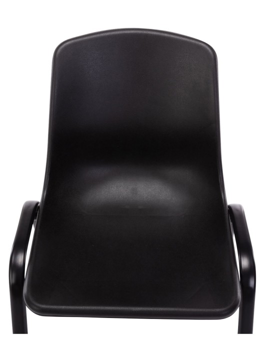 Sæt med 4 stabelstole Nowra plast, sort