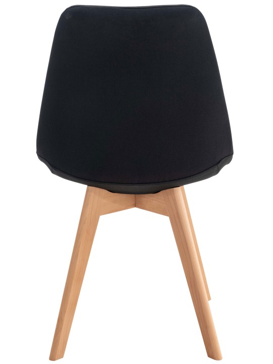 Stol Linares stof, sort