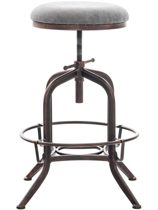 Barstol Avadi vintage imiteret læder bronze, mørkegrå Barstol Avadi vintage imiteret læder bronze, mørkegrå