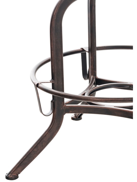 Barstol Avadi vintage imiteret læder bronze, mørkegrå Barstol Avadi vintage imiteret læder bronze, mørkegrå