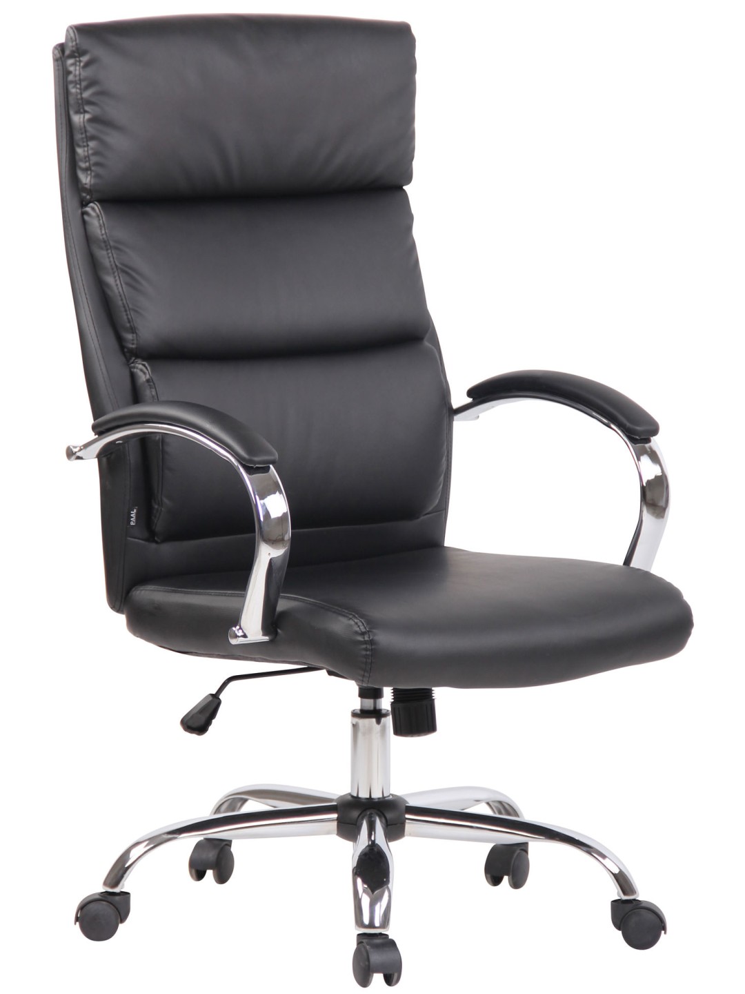 Kontorstol Bradford imiteret læder, sort