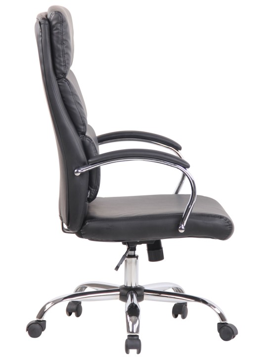 Kontorstol Bradford imiteret læder, sort