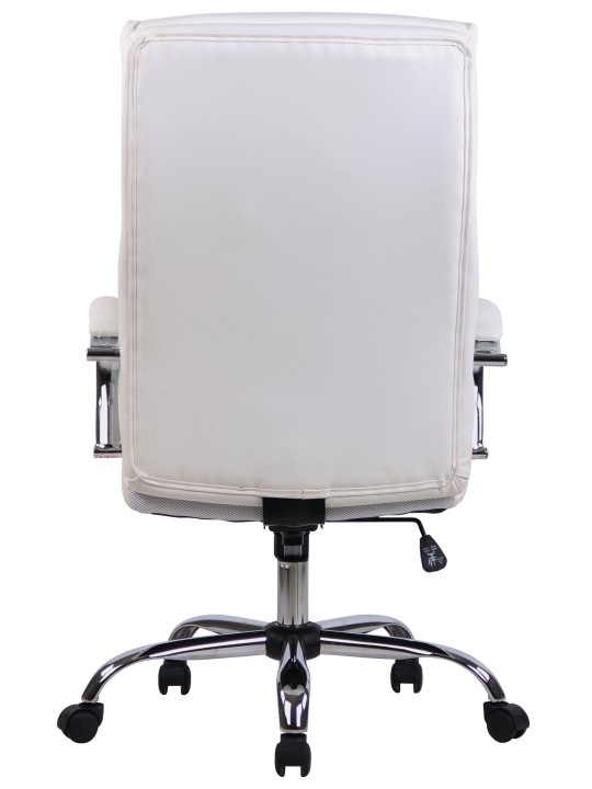 Kontorstol Bradford imiteret læder, hvid