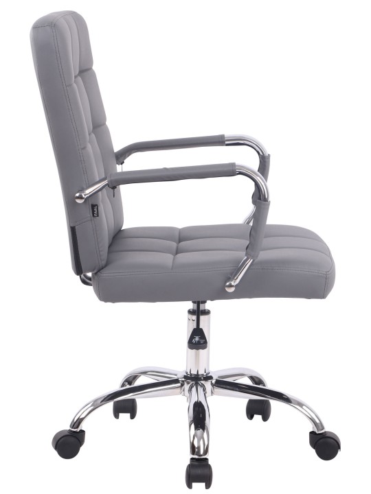 Kontorstol Deli PRO imiteret læder, grå Kontorstol Deli PRO imiteret læder, grå