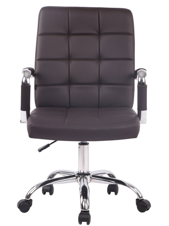 Kontorstol Deli PRO imiteret læder, brun