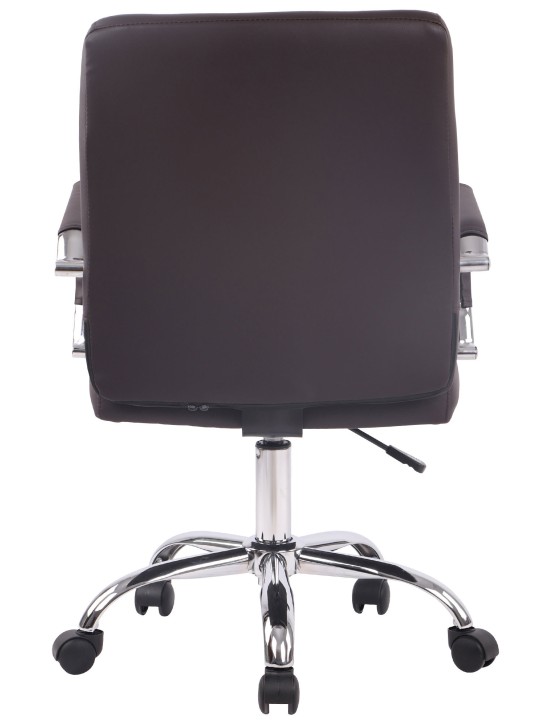 Kontorstol Deli PRO imiteret læder, brun