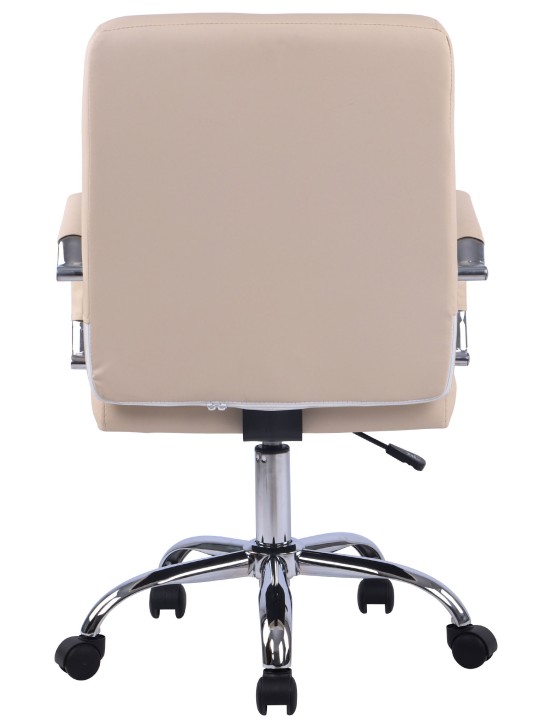 Kontorstol Deli PRO imiteret læder, creme