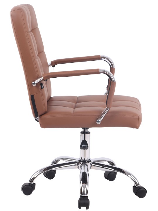 Kontorstol Deli PRO imiteret læder, lysebrun Kontorstol Deli PRO imiteret læder, lysebrun