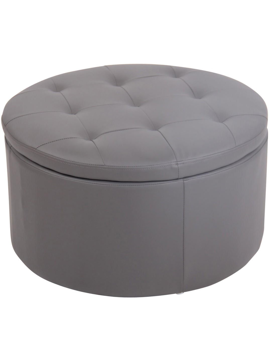 Taburet Evora imiteret læder, grå