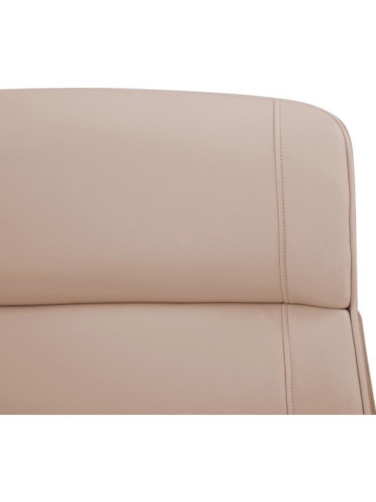 Kontorstol Varel imiteret læder, natur/creme