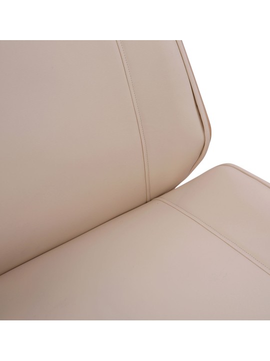 Kontorstol Varel imiteret læder, natur/creme