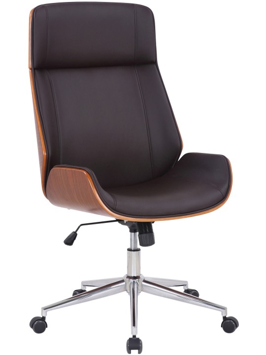 Kontorstol Varel imiteret læder, valnød/brun Kontorstol Varel imiteret læder, valnød/brun