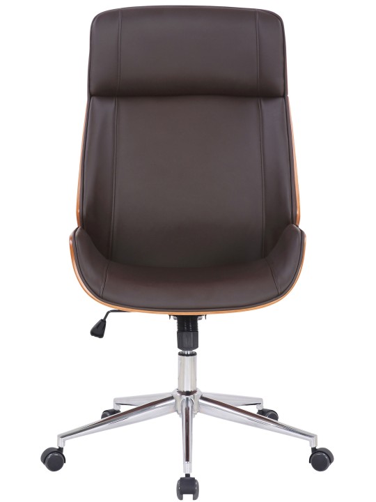 Kontorstol Varel imiteret læder, valnød/brun Kontorstol Varel imiteret læder, valnød/brun