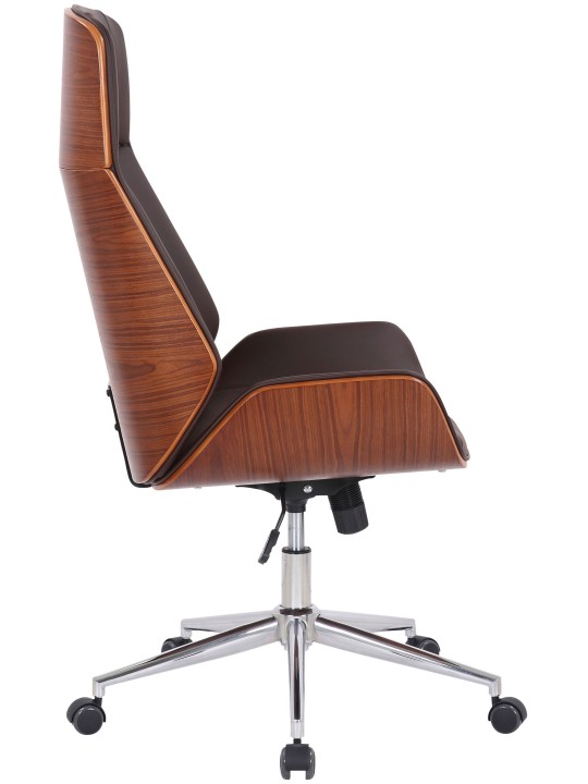 Kontorstol Varel imiteret læder, valnød/brun Kontorstol Varel imiteret læder, valnød/brun