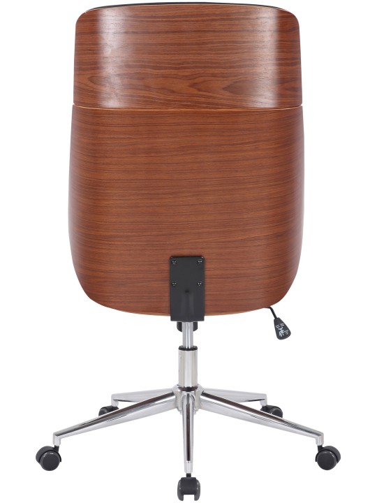 Kontorstol Varel imiteret læder, valnød/hvid