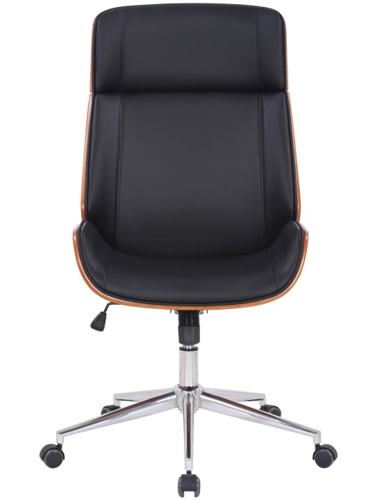 Kontorstol Varel imiteret læder, valnød/sort Kontorstol Varel imiteret læder, valnød/sort
