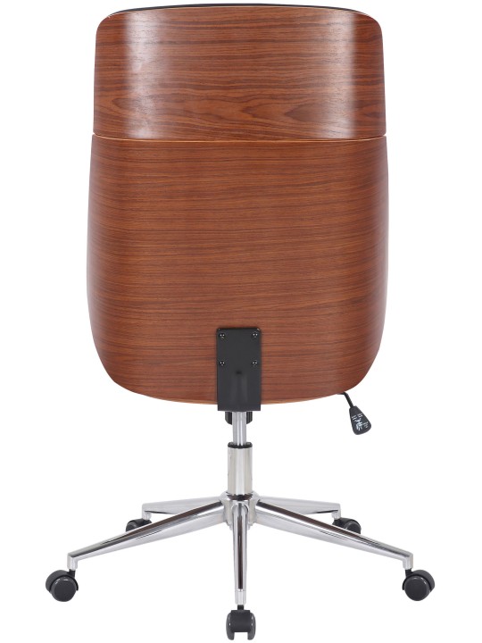 Kontorstol Varel imiteret læder, valnød/sort Kontorstol Varel imiteret læder, valnød/sort