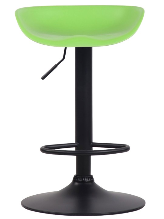 Barstol Anaheim plast sort, grøn
