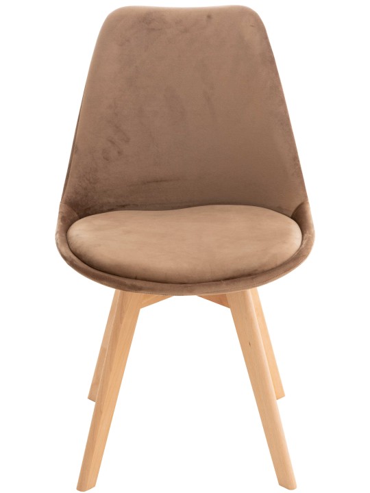 Stol Linares Velvet, brun