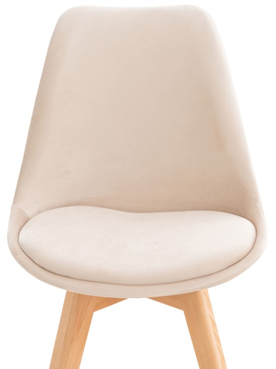 Stol Linares Velvet, beige