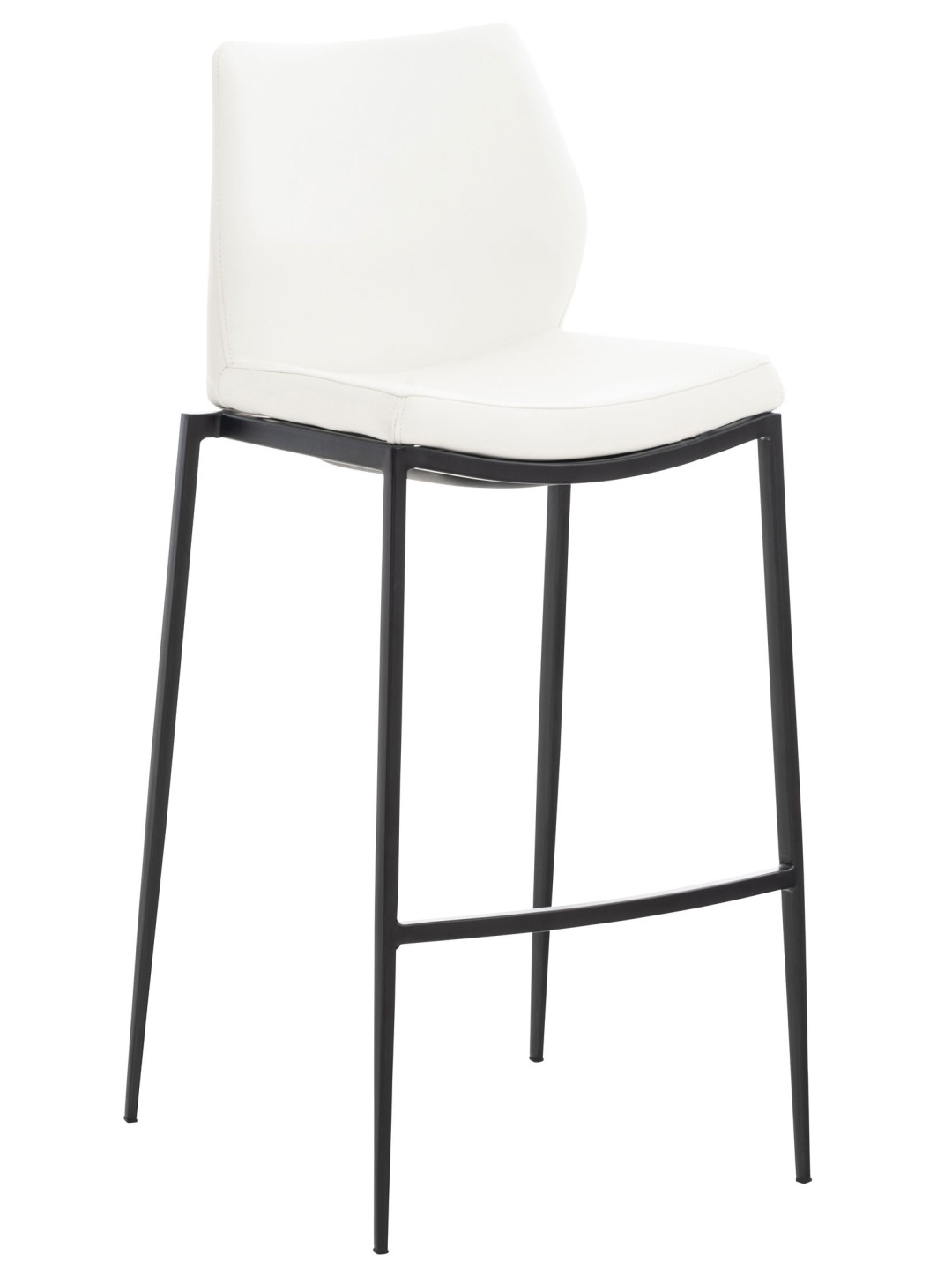 Barstol Matola imiteret læder, hvid