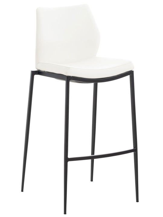 Barstol Matola imiteret læder, hvid