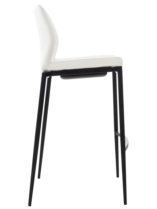 Barstol Matola imiteret læder, hvid