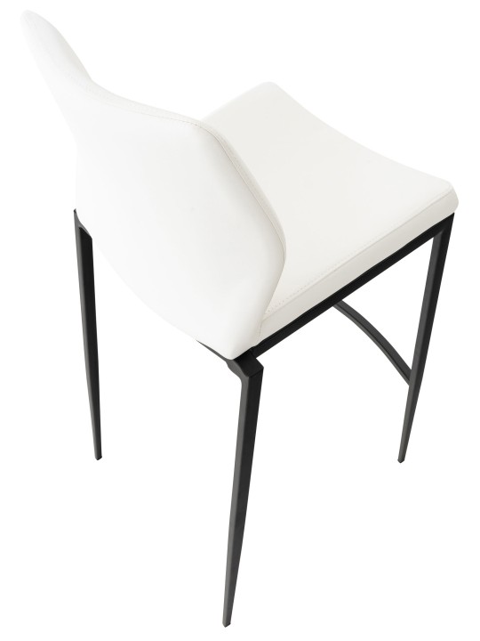 Barstol Matola imiteret læder, hvid