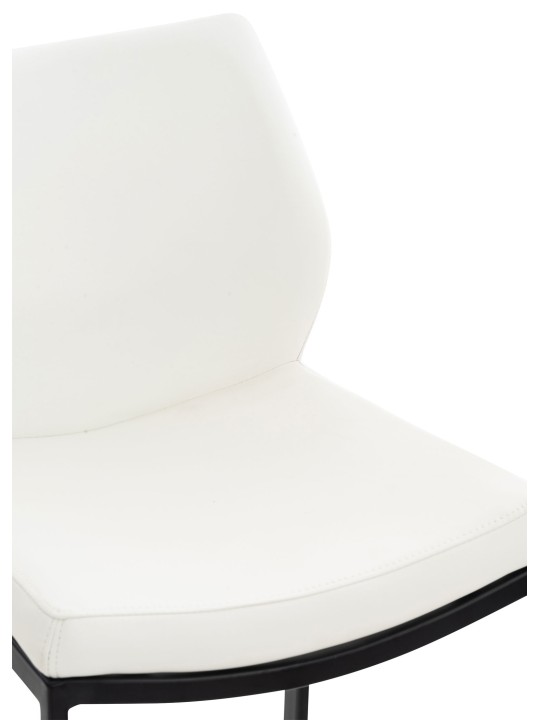 Barstol Matola imiteret læder, hvid