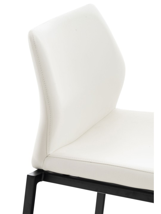 Barstol Matola imiteret læder, hvid