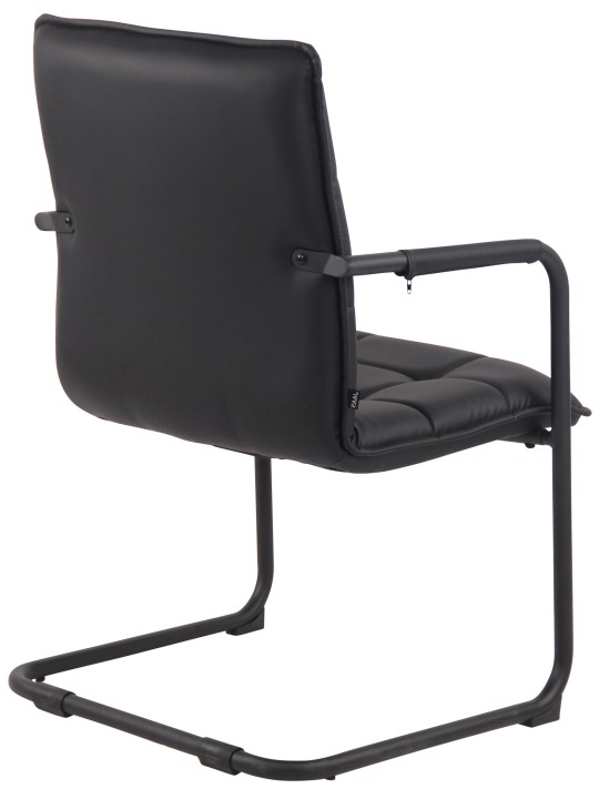 Besøgsstol Gandia kunstlæder, sort Besøgsstol Gandia kunstlæder, sort