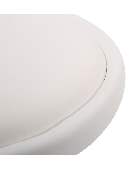 Arbejdsskammel Teramo imiteret læder, hvid