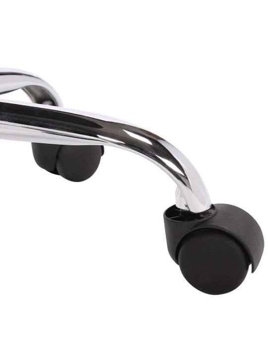 Arbejdsskammel Teramo imiteret læder, hvid