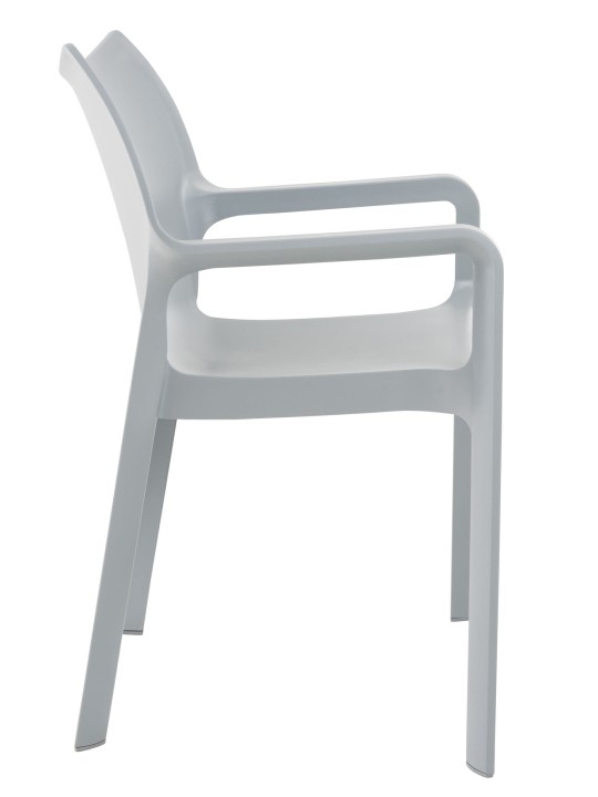 SÆT med 2 stabelstole DIVA, lysegrå