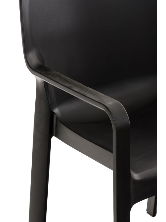 SÆT med 2 stabelstole DIVA, sort SÆT med 2 stabelstole DIVA, sort