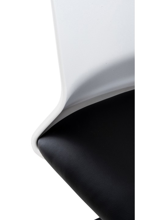 Kontorstol Apolda imiteret læder, sort