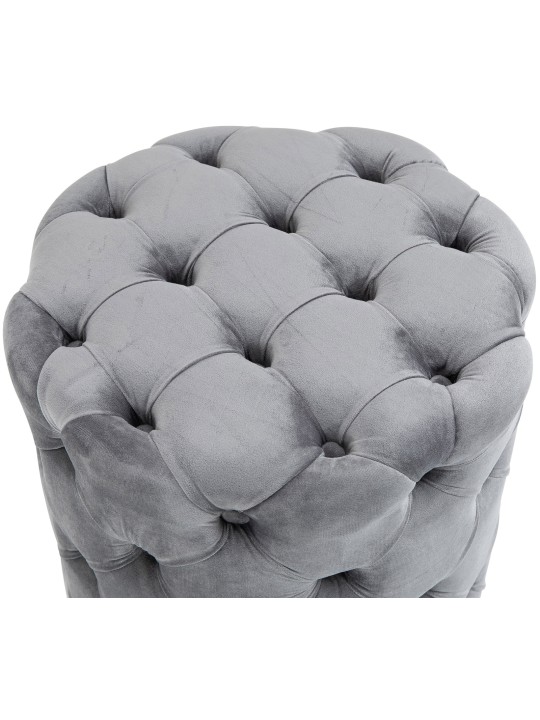 Taburet Drancy Velvet M, grå