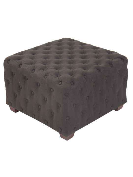 Taburet Nimes stof, mørkegrå