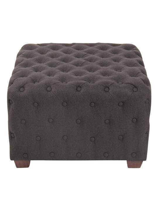 Taburet Nimes stof, mørkegrå