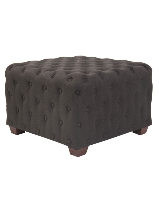 Taburet Nimes stof, mørkegrå